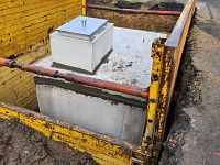 detailní reference, Vodovod Horní Paseky, betonová nádrž J076, potrubí, vodoměr, vzdušník, db betonové jímky
